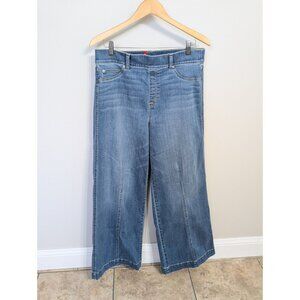 SPANX Jeans Women’s Seamed Front Wide Leg Denim Vintage Indigo XL